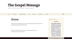 Desktop Screenshot of gospelmessage.net