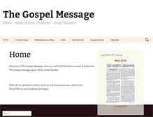 Tablet Screenshot of gospelmessage.net